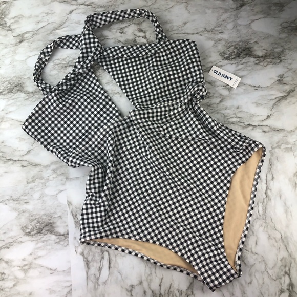 old navy gingham swim